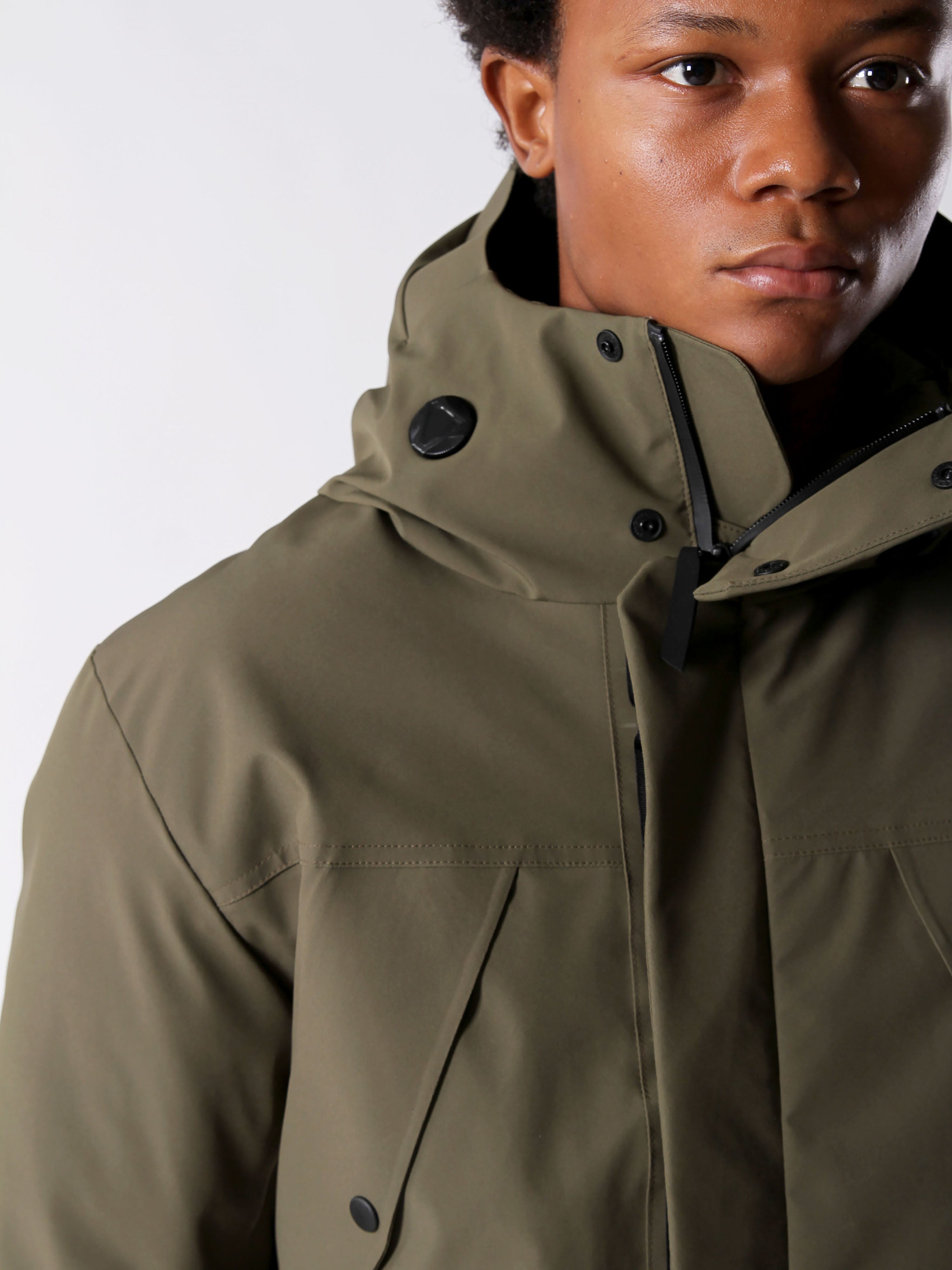 Erkek Kaz Tüyü Parka Down Storm - Su Geçirmez Kış Montu | ISAORA